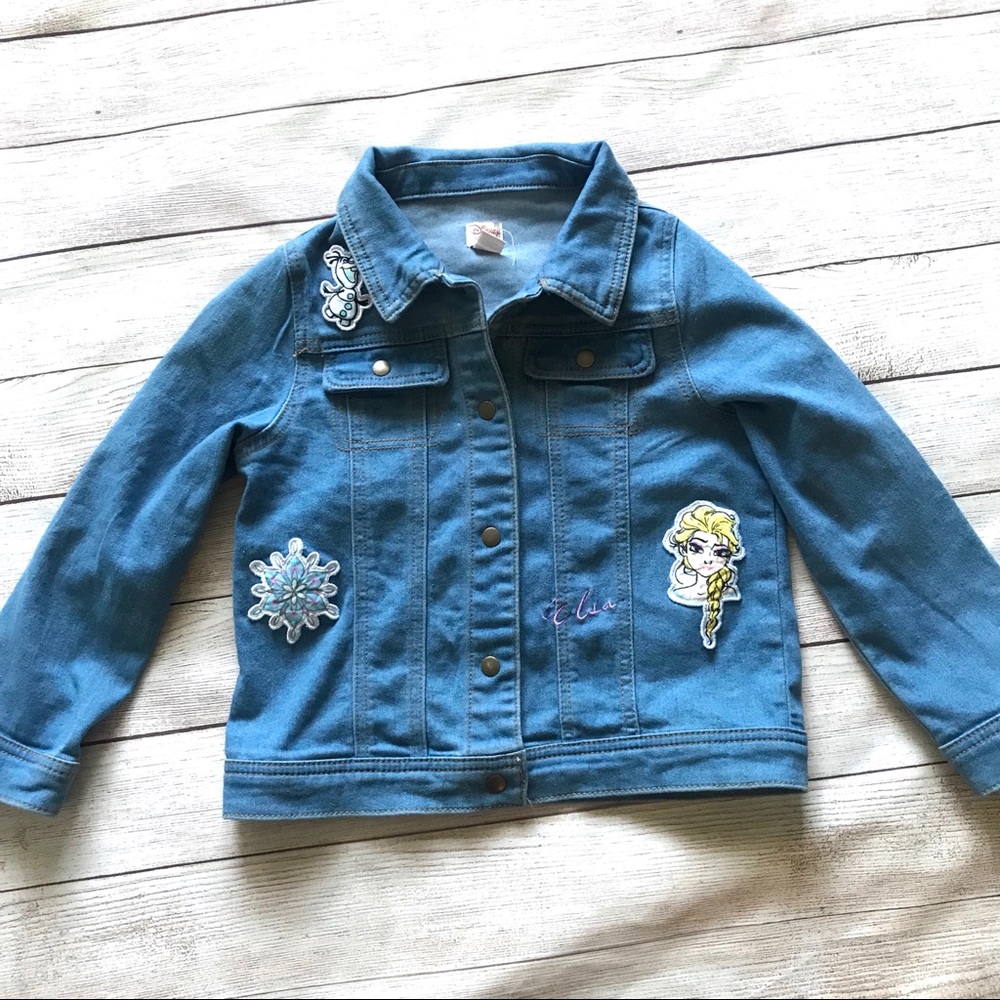 5/$25 Disney Frozen kids Jean jacket